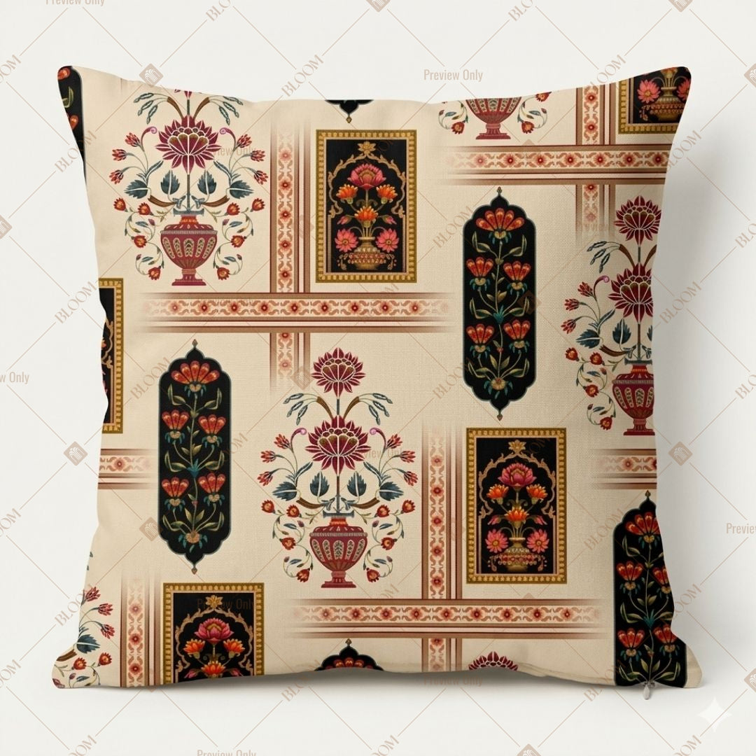 Traditional Indian Folk Art Cushion Cover Pack of 12