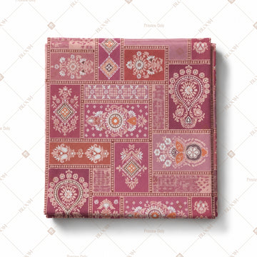 Pink Folk Art Pattern Design