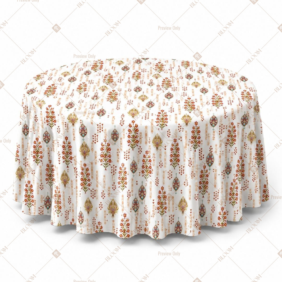 Ivory Floral Table Cover Pack Of 6