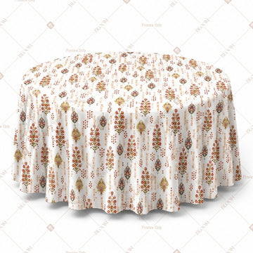 Ivory Floral Table Cover Pack Of 6