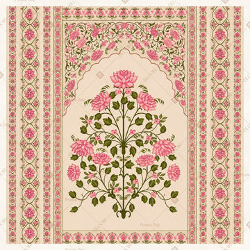 Floral Heritage Panel Square Backdrop