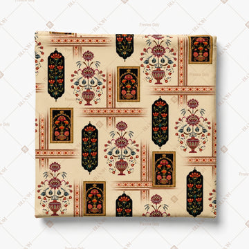 Mughal Window Collage Pattern Design