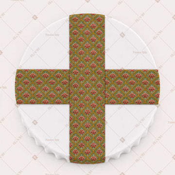 Olive Floral Trellis Table Runner Pack Of 12