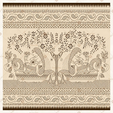 Antique Palace Relief Square Backdrop