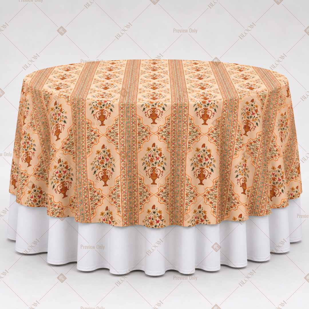 Terracotta Arch Block Print Table Overlay Pack of 6
