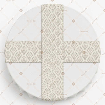 Ivory Diamond Trellis Table Runner Pack Of 12