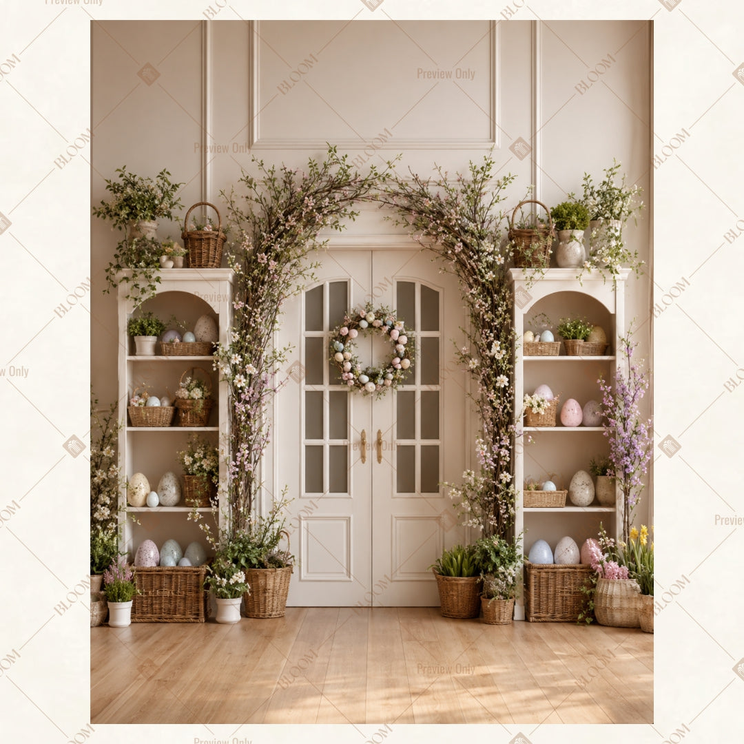 Classic Palace Library Portrait Rectangle Backdrop