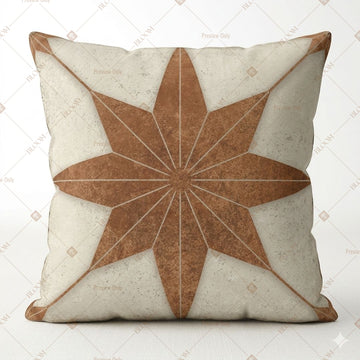 Rustic Star Pattern Cushion Cover Pack of 12