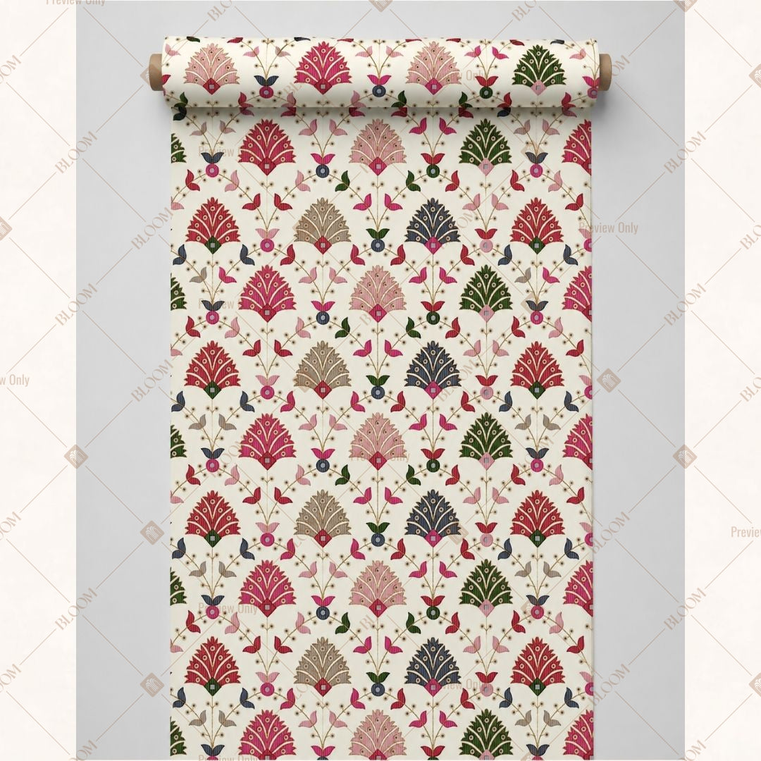 Pink Botanical Fabric Roll Pack of 25