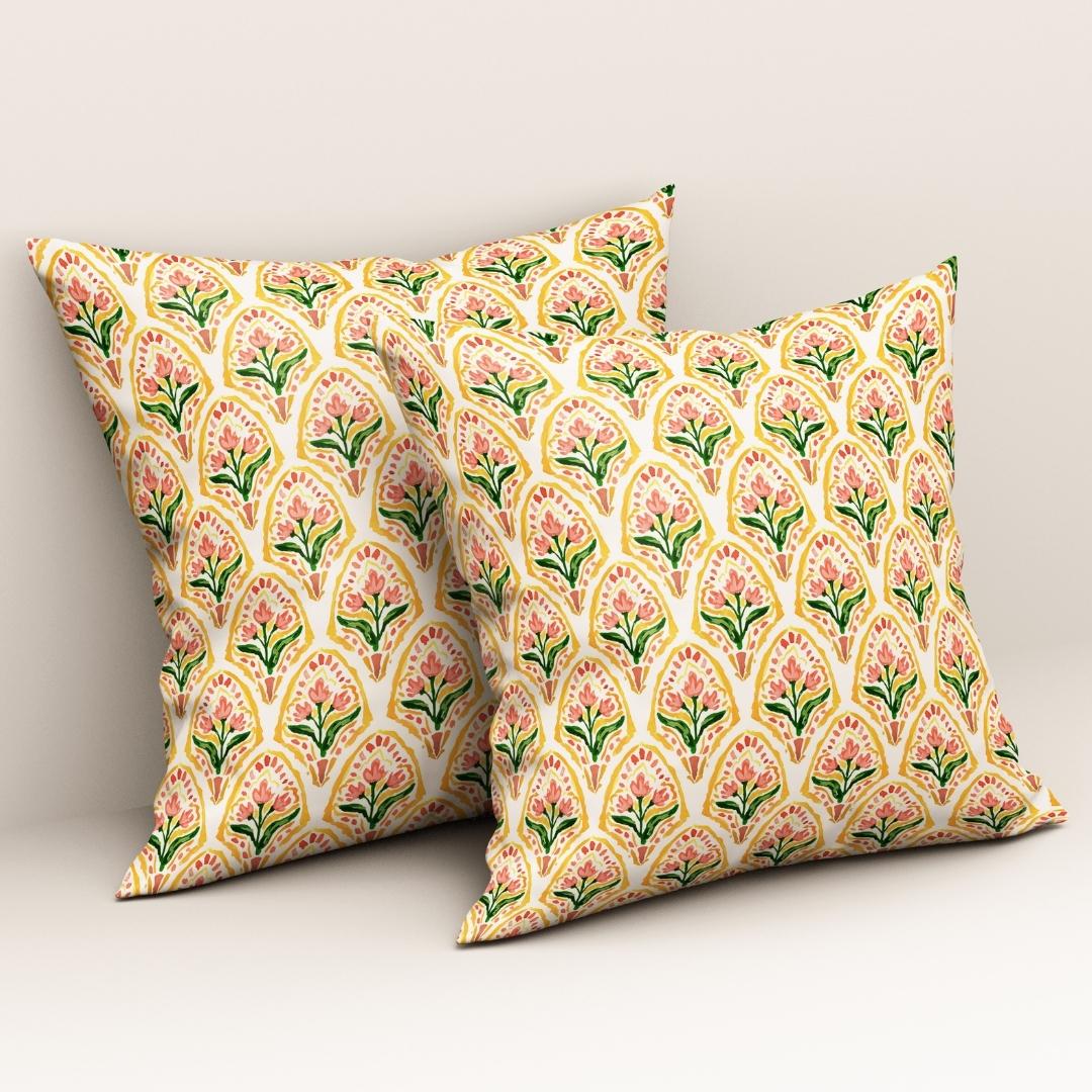 Golden Blossom Arch: Cushion Cover - Pack of 12
