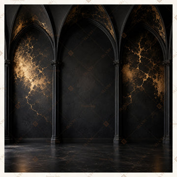 Dark Gothic Arch Square Backdrop