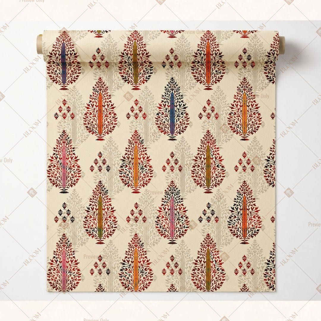 Terracotta Butik Motif Fabric Roll Pack of 25