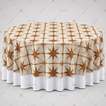 Golden Star Pattern Table Overlay Pack of 6
