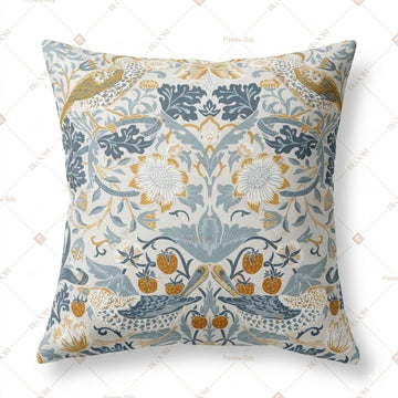 Blue Vintage Floral Cushion Cover Pack of 12