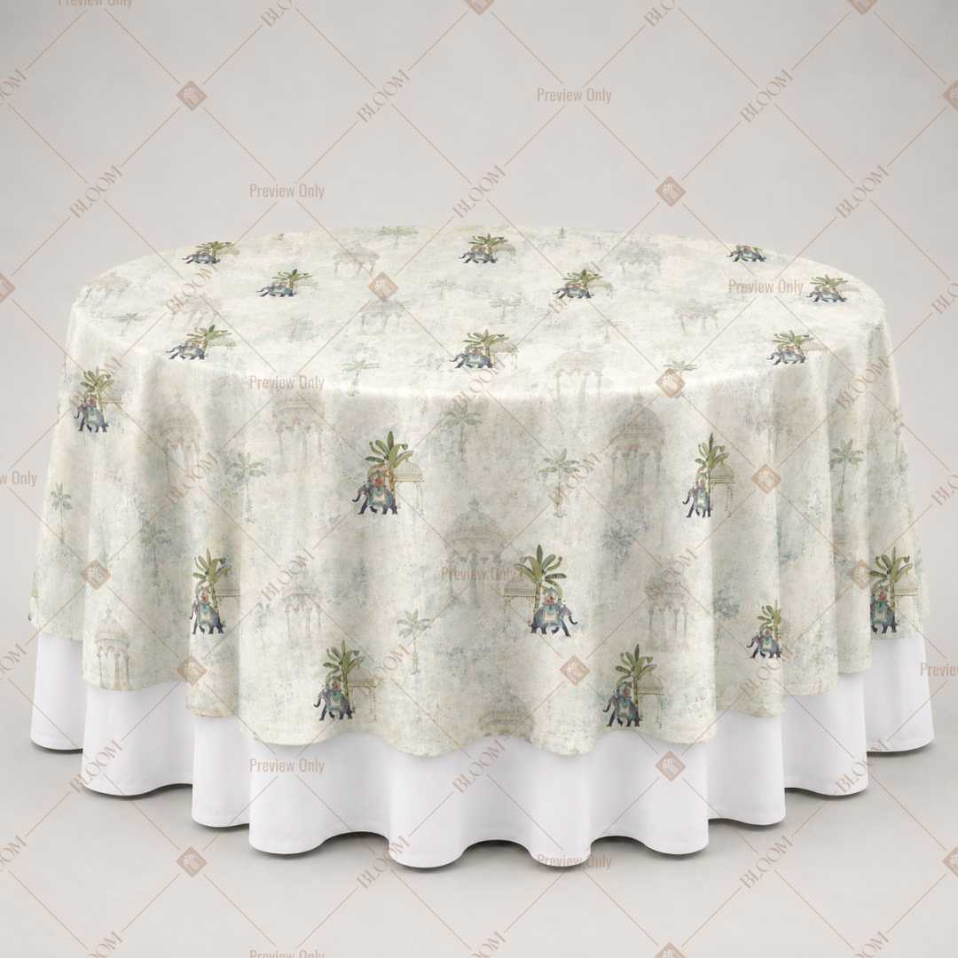 Ivory Botanical Sprig Table Overlay Pack of 6