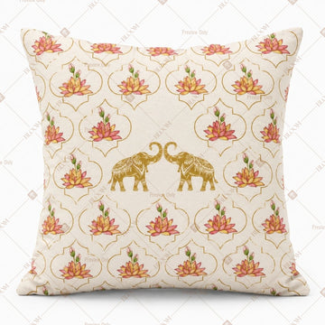 Boho Elephant Pattern Cushion Cover Pack of 12