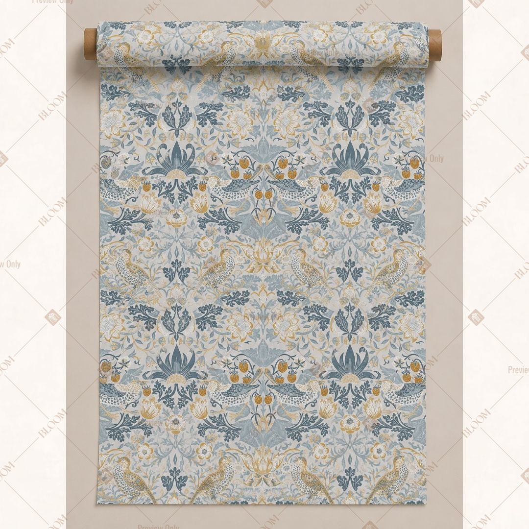 Blue Royal Medallion Fabric Roll Pack of 25