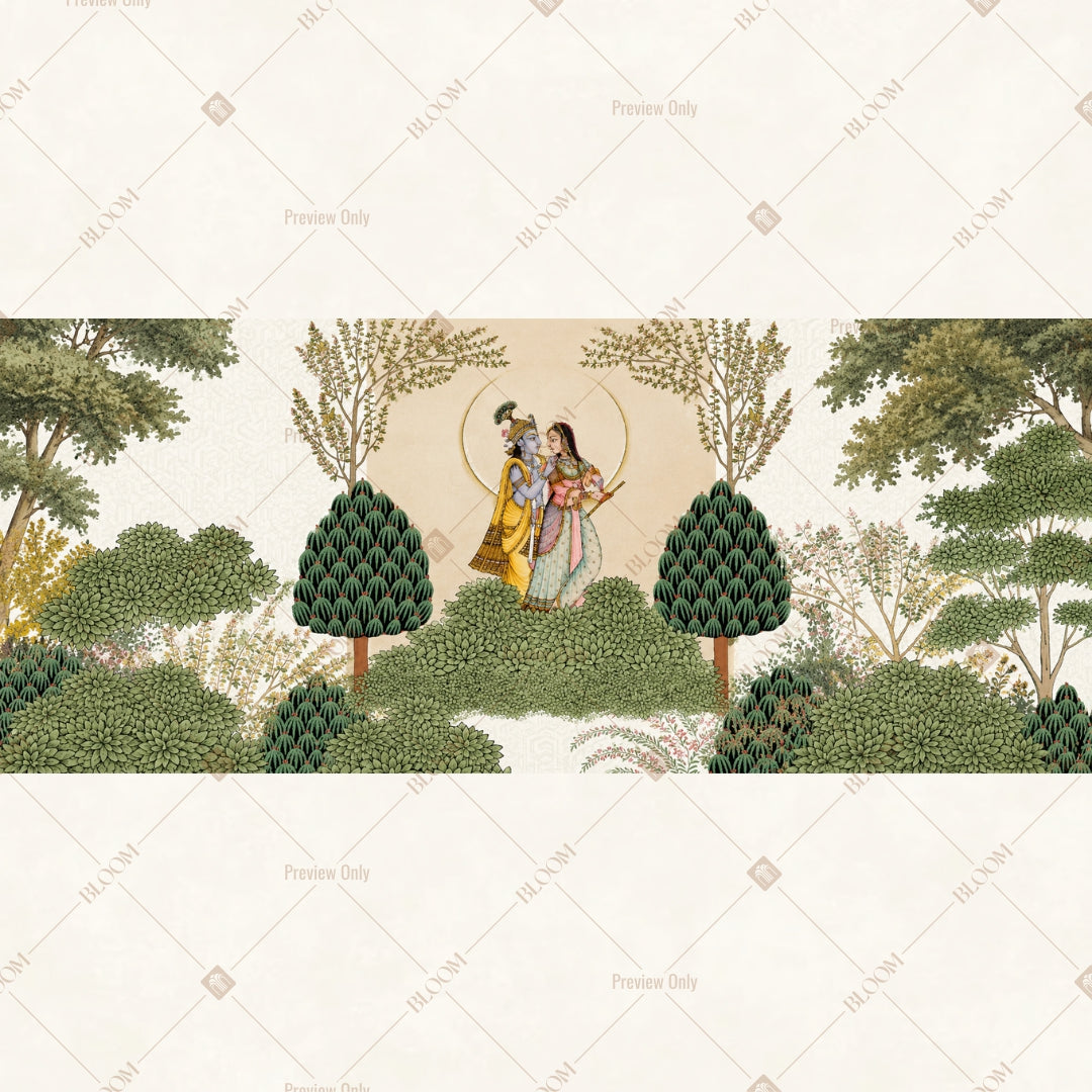 Sacred Tree of Life Border Wide Backdrop
