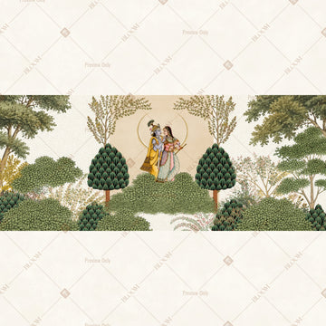Sacred Tree of Life Border Wide Backdrop