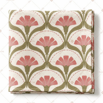 Art Deco Lotus Pattern Design