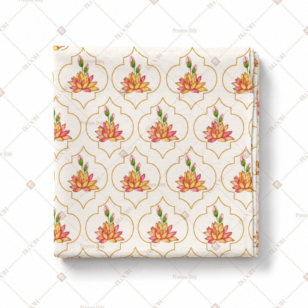 Pastel Floral Motif Pattern Design