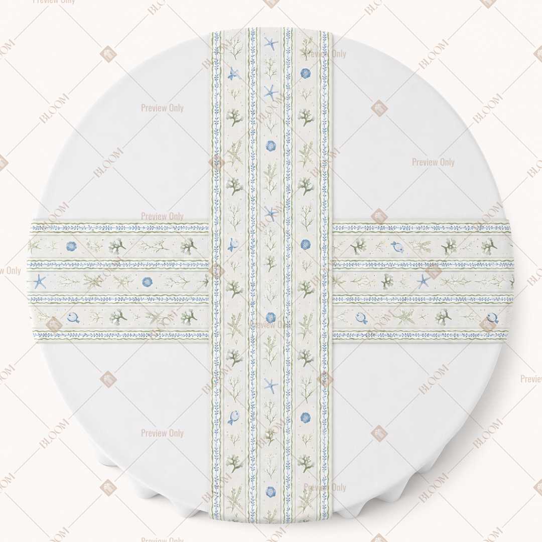 Pastel Folk Stripe Table Runner Pack Of 12