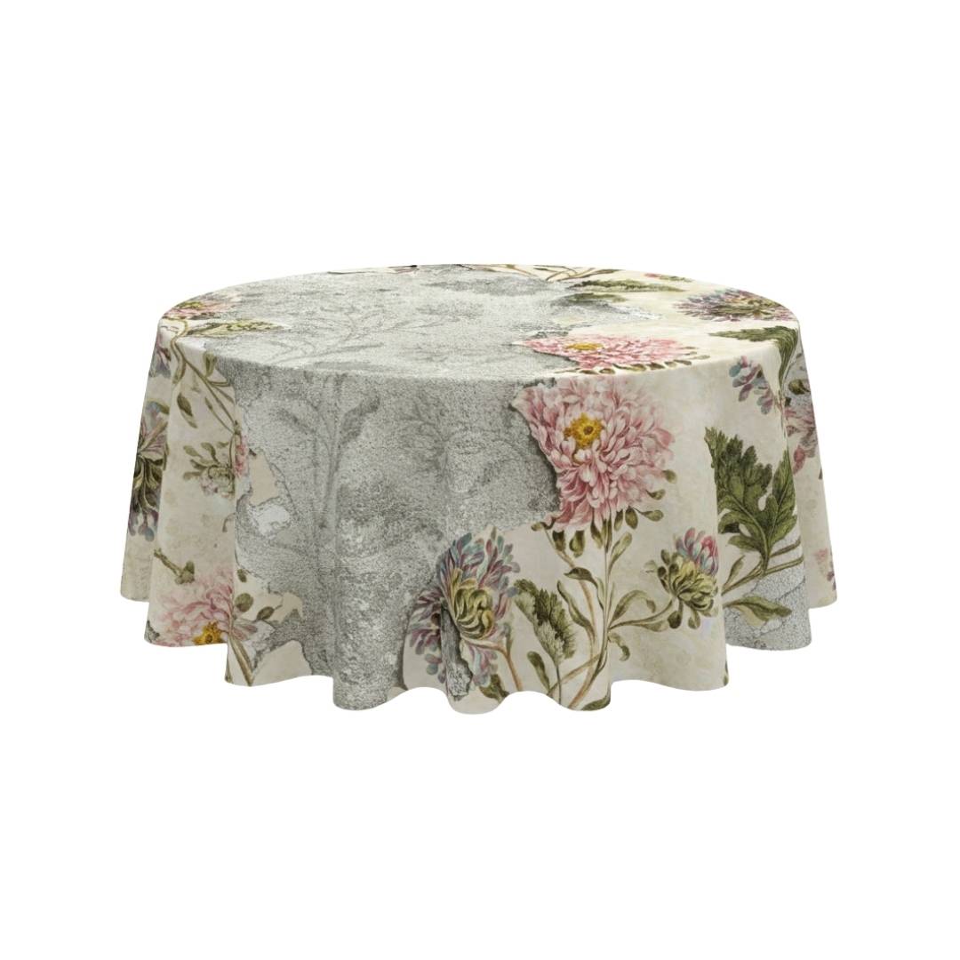 Vintage Botanical Muse Round Table Cover - Pack Of 6