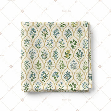 Blue Mughal Buta Pattern Design