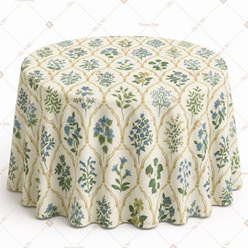 Block Print Leaf Table Cover Pack Of 6