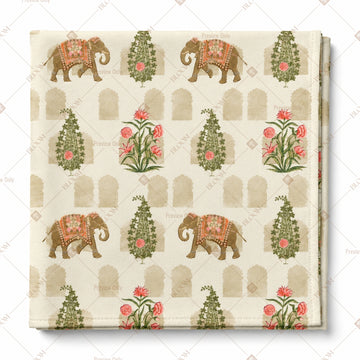 Elephant Folk Art Pattern Design