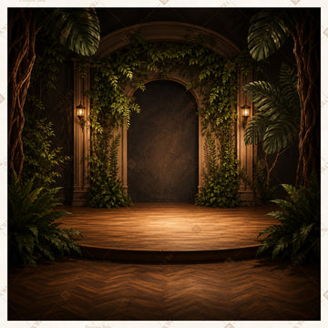 Enchanted Forest Portal Square Backdrop
