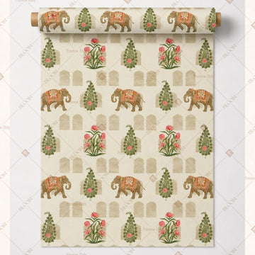 Olive Butik Motif Fabric Roll Pack of 25