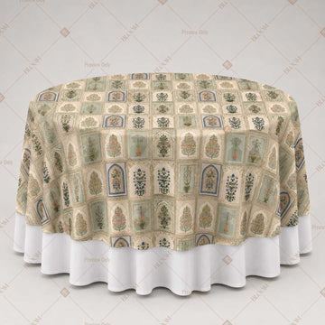Olive Mughal Arch Table Overlay Pack of 6