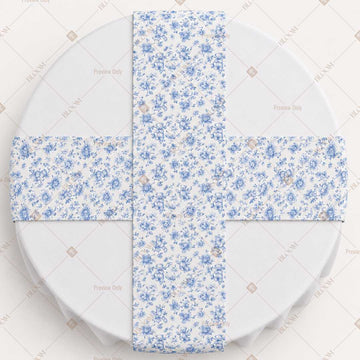 Blue Floral Vine Table Runner Pack Of 12