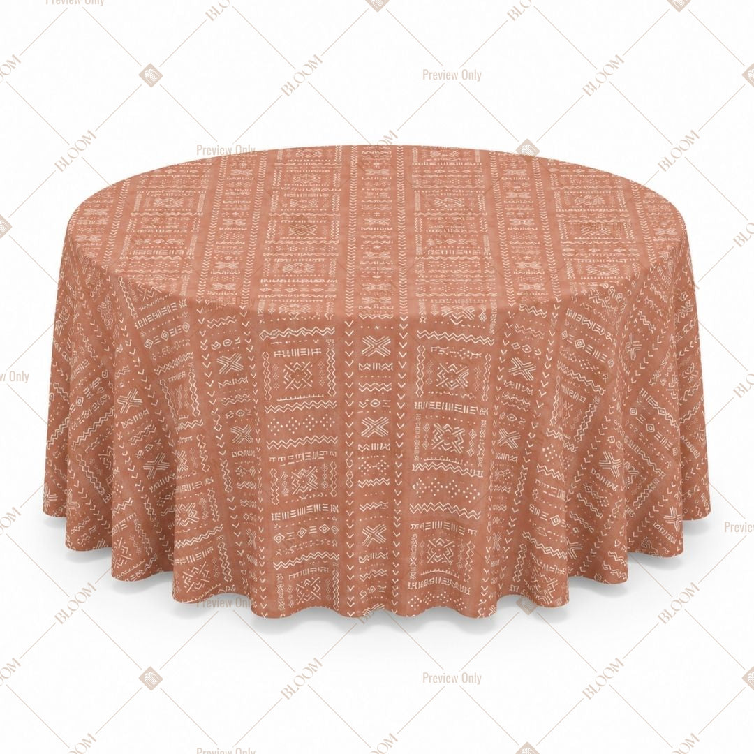 Dusty Rose Solid Table Cover Pack Of 6