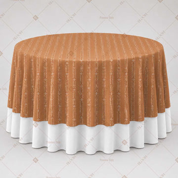 Terracotta Stripe Table Overlay Pack of 6