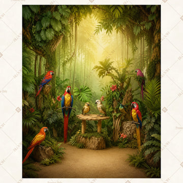Magical Forest Glow Portrait Rectangle Backdrop