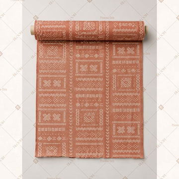 Terracotta Heritage Motif Fabric Roll Pack of 25