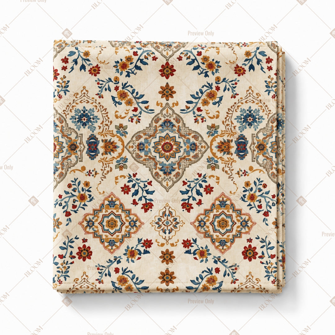 Blue Moroccan Tile Pattern Design