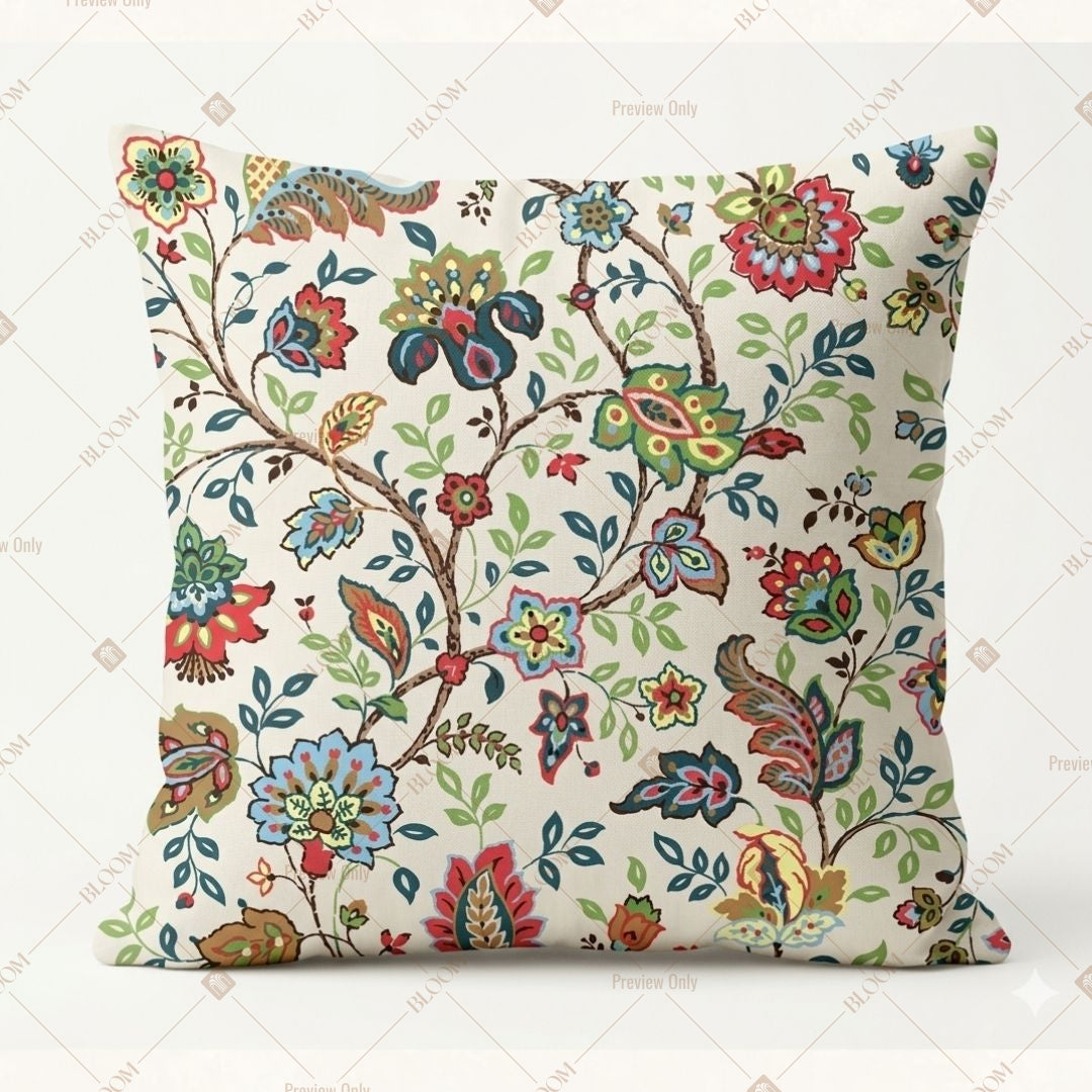 Colorful Floral Garden Cushion Cover Pack of 12