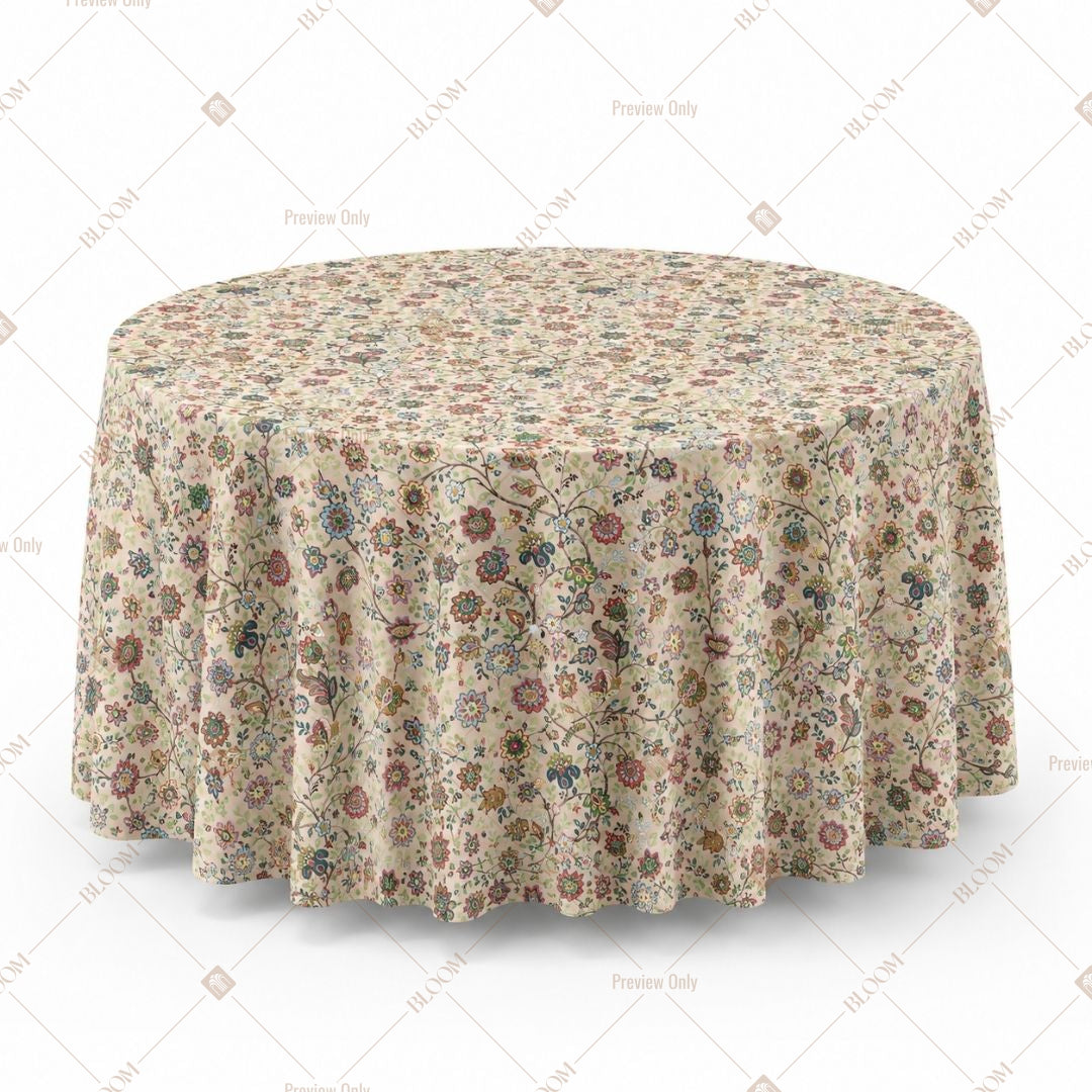 Neutral Floral Table Cover Pack Of 6
