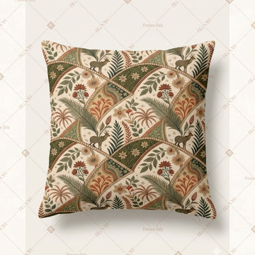 Rustic Leaf Pattern Cushion Cover Pack of 12