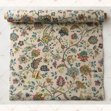 Vintage Floral Botanical Fabric Roll Pack of 25