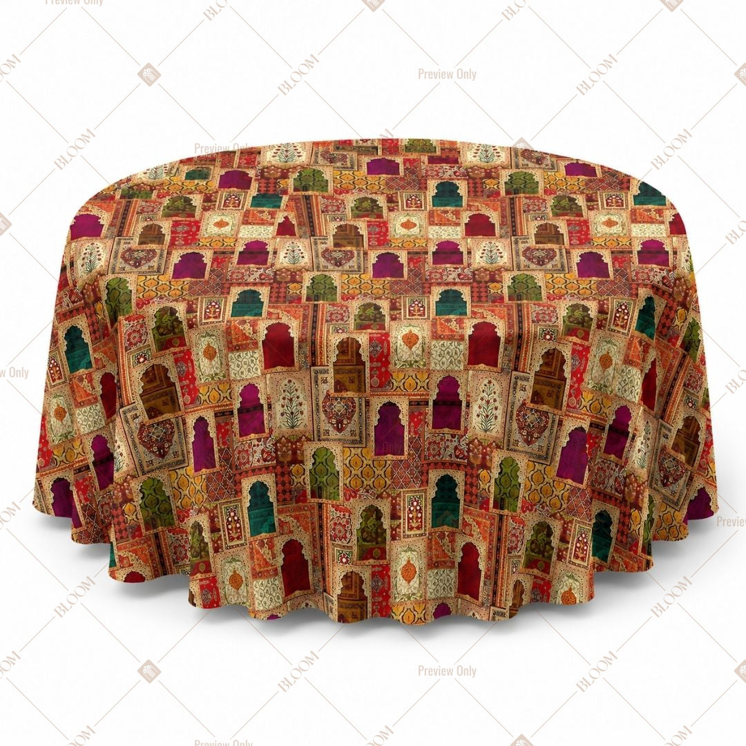 Folk Art Village Table Cover Pack Of 6