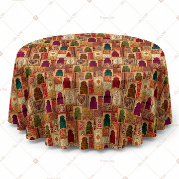 Folk Art Village Table Cover Pack Of 6