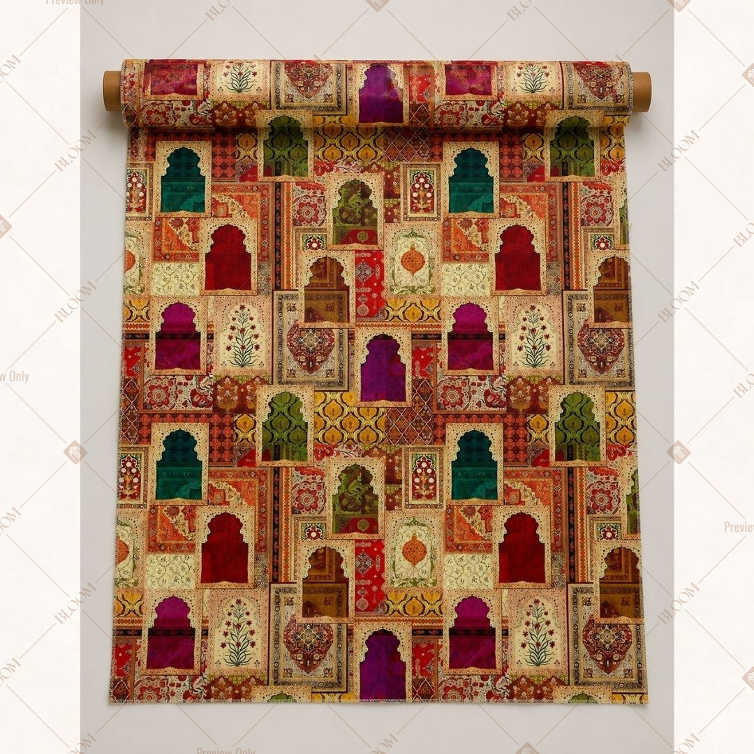Folk Art Village Fabric Roll Pack of 25