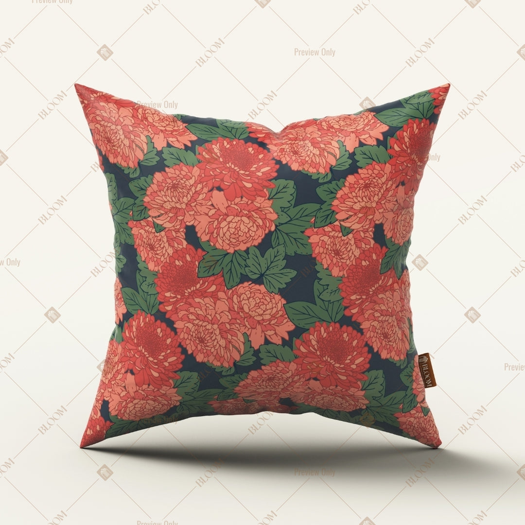 Coral Floral Garden Cushion Cover Pack of 12