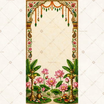 Floral Hanging Frame Vertical Backdrop