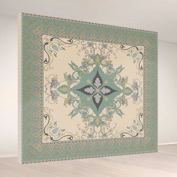 Ornate Floral Harmony: Backdrop - square