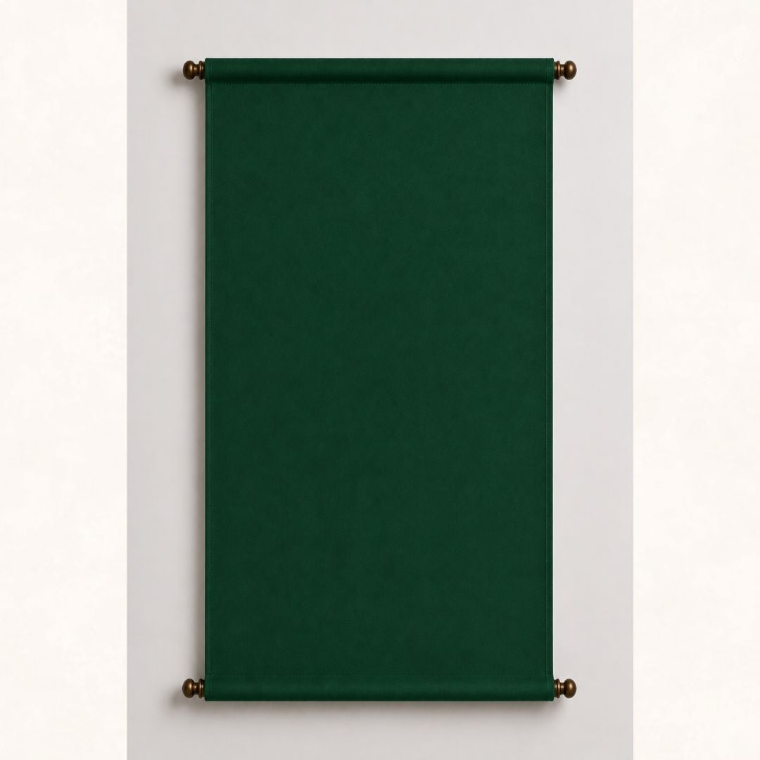 DARK GREEN HANGING SCROLLS